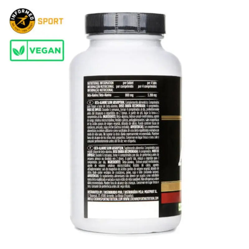Crown Sport Nutrition Beta Alanina a lento assorbimento , 120 (30 dosi)
