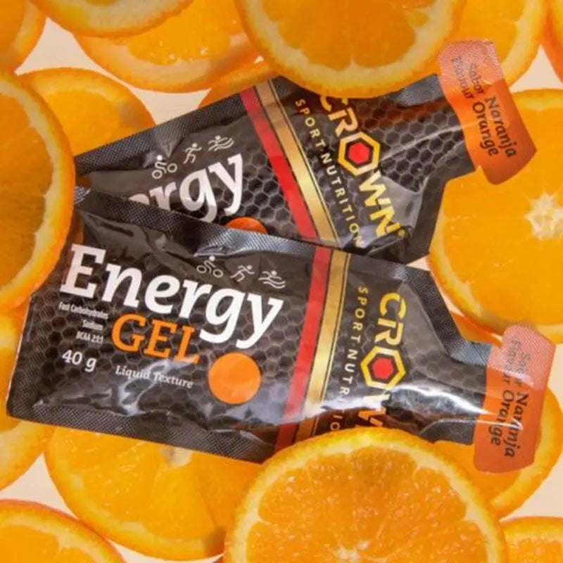 Crown Sport Nutrition Energy Gel Arancione , 12 x 40 grammi