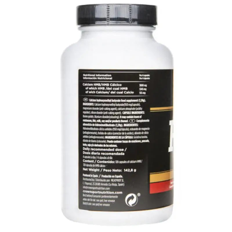 Crown Sport Nutrition Hmb 3800 , 120 capsule (30 dosi)