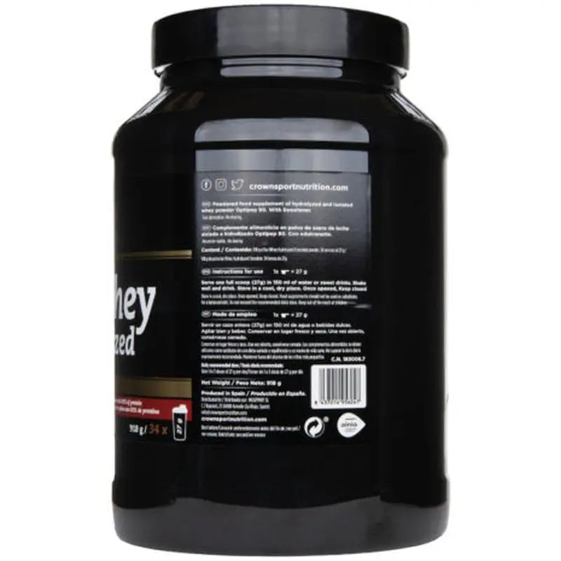 Crown Sport Nutrition Iso Whey Hydrolyzed Chocolate , 918 g (34 porzioni)