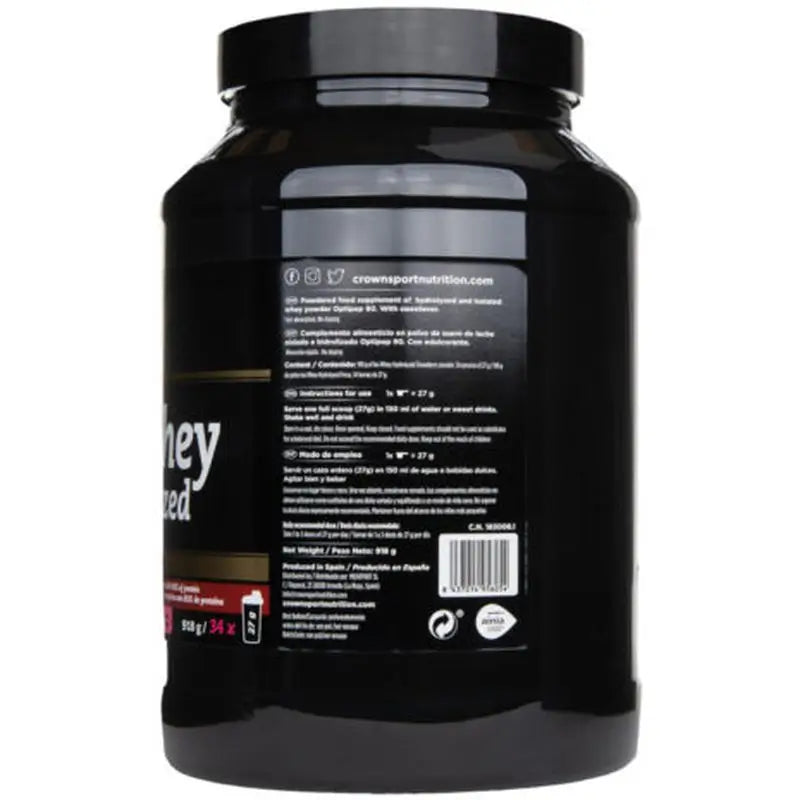 Crown Sport Nutrition Iso Whey Hydrolyzed Strawberry , 918 g (34 porzioni)