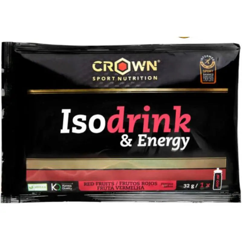 Crown Sport Nutrition Isodrink & Energy Frutti Rossi Monodose , 32 g