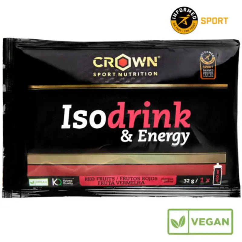 Crown Sport Nutrition Isodrink & Energy Frutti Rossi Monodose , 32 g