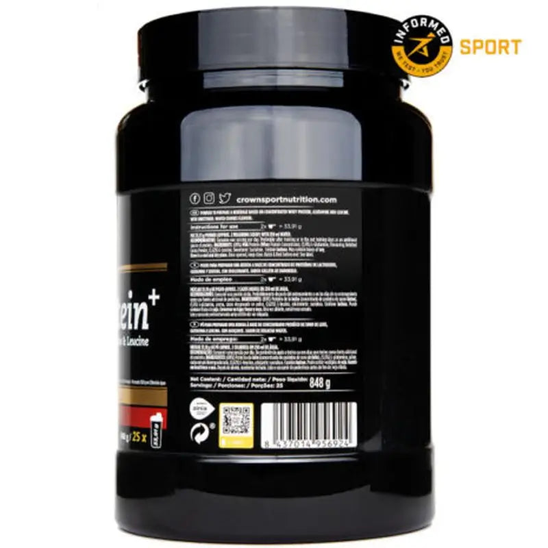 Crown Sport Nutrition Proteine Whey + Biscotti Wafer , 834 g (25 porzioni)
