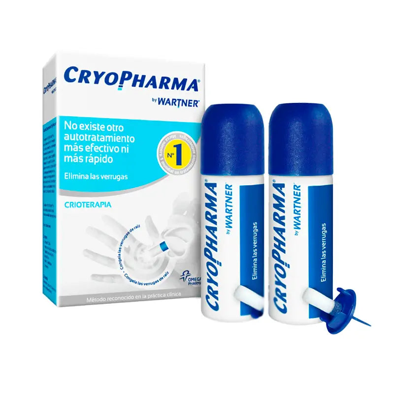 Confezione per il trattamento delle verruche Cryopharma, 2 x 50 ml