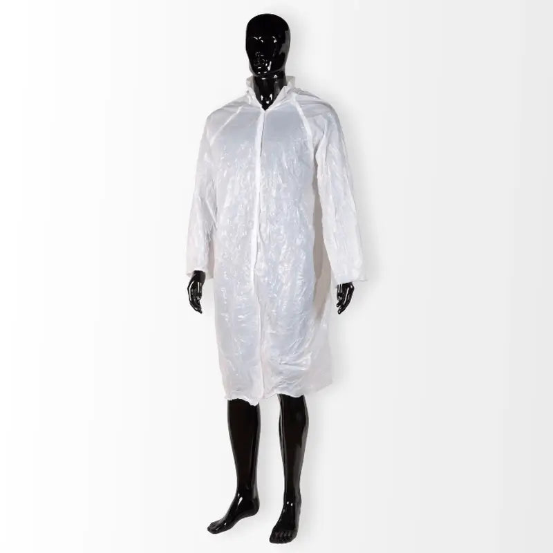 Cuatrogasa Cappotto da visita in polietilene bianco, 10 pz.