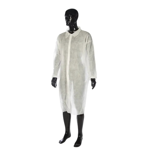 Cuatrogasa Cappotto da visita in polipropilene bianco, 10 pz.