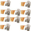 Cuatrogasa Clear Vinyl Powder Free Gloves Size M, 10X100 Units