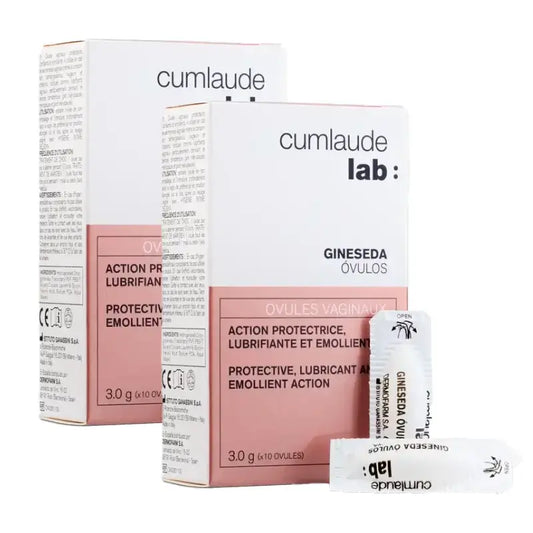 Cumlaude Lab Gineseda Ovuli vaginali protettivi, confezione da 2 x 10 unità