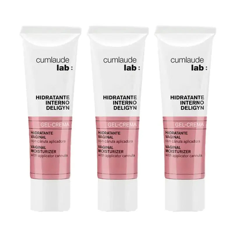 Cumlaude Lab Deligyn Crema Gel Idratante Interna, Confezione 3 x 30 ml