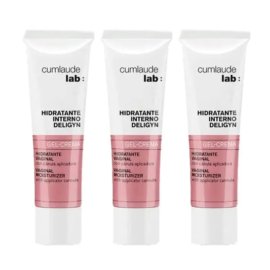 Cumlaude Lab Deligyn Crema Gel Idratante Interna, Confezione 3 x 30 ml