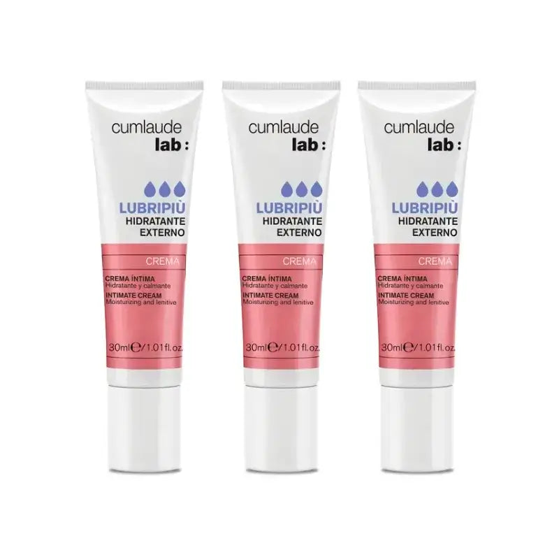 Cumlaude Lab Lubripiù Crema Idratante Vulvare, Confezione 3 x 30 ml
