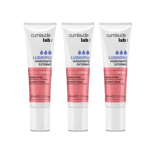 Cumlaude Lab Lubripiù Crema Idratante Vulvare, Confezione 3 x 30 ml