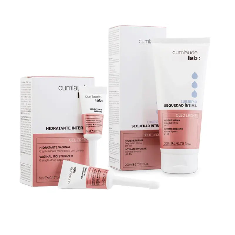 Cumlaude Lab Pack Lubripiù Crema Intima 200 Ml + Idratante Interno 6 Dosi Singole
