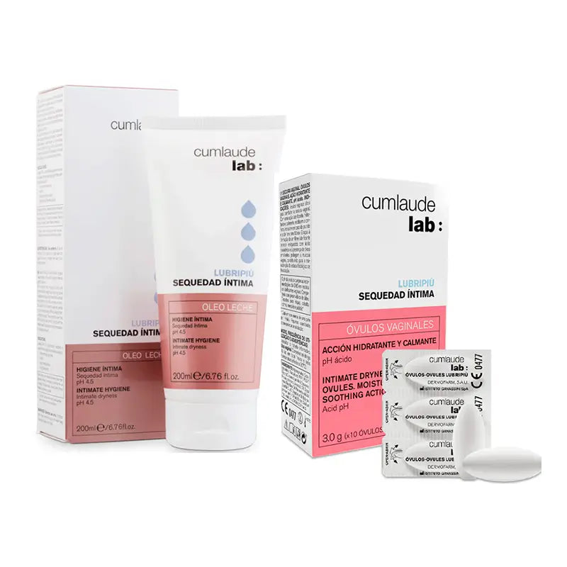 Cumlaude Lab Pack Lubripiù Crema Intima 200 Ml + Ovuli Vaginali Idratanti 10 Unità