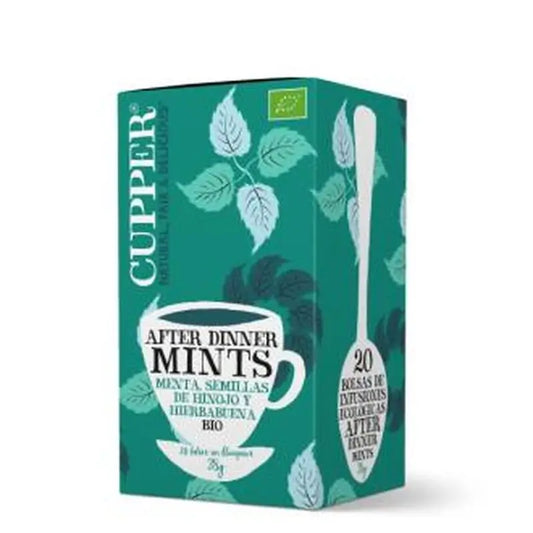 Cupper After Dinner Mint Infusion 20Sachets. Bio