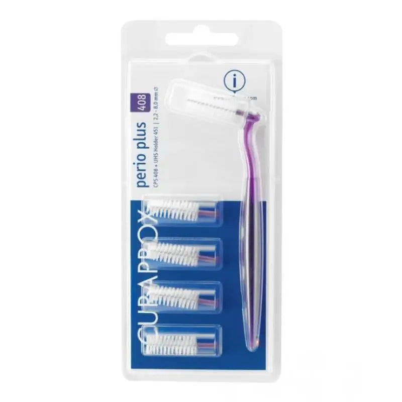 Curaprox Interdental Perio Plus 408 Purple + Handle, 5 pcs.
