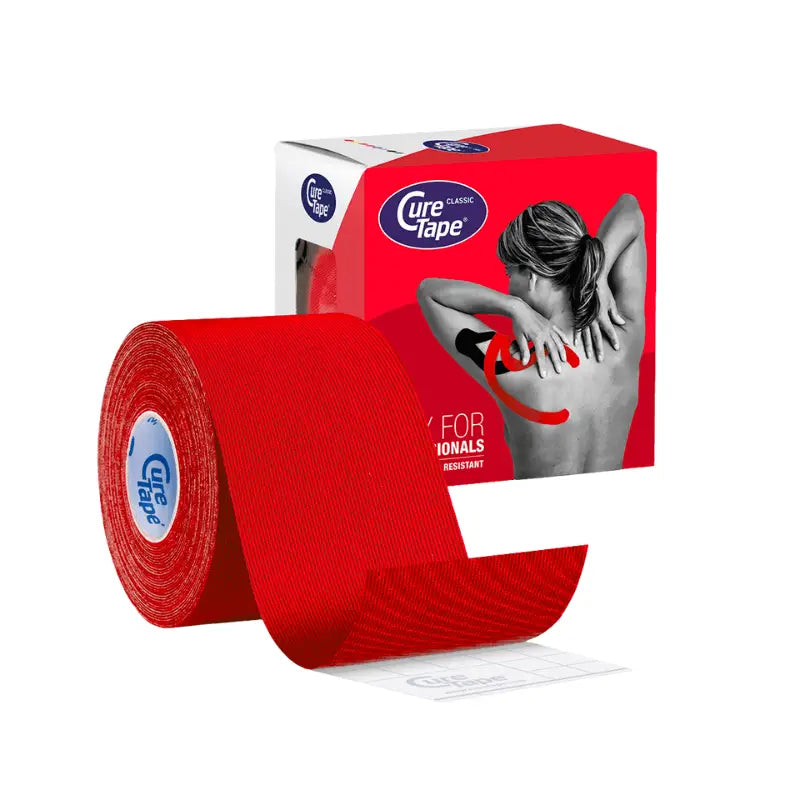Nastro curativo Nastro curativo rosso Bendaggio neuromuscolare (5 cm X 5 m)