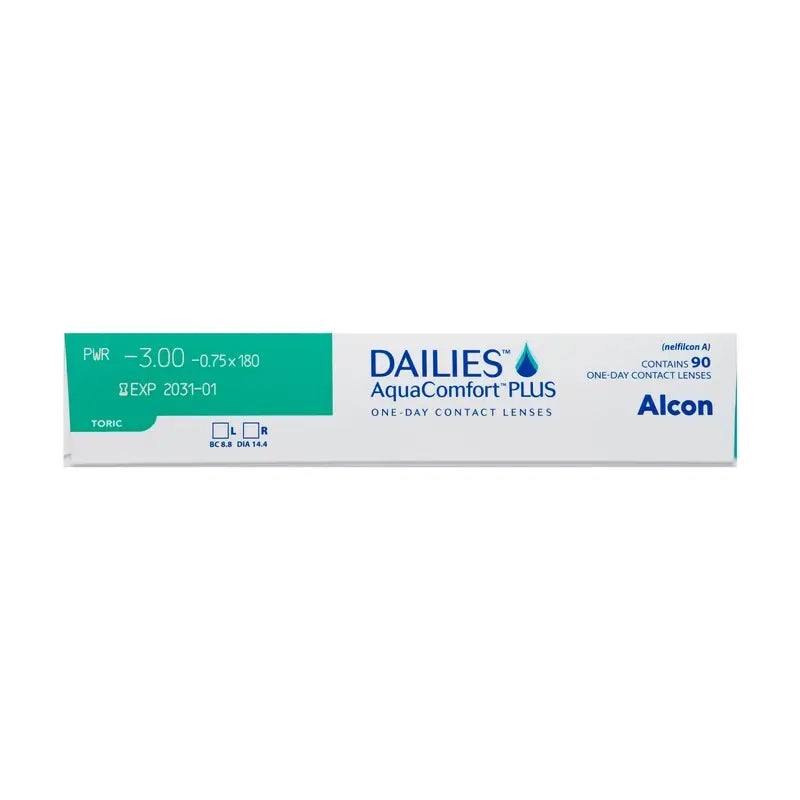 Dailies AquaComfort Plus Lenti toriche giornaliere , 90 unità