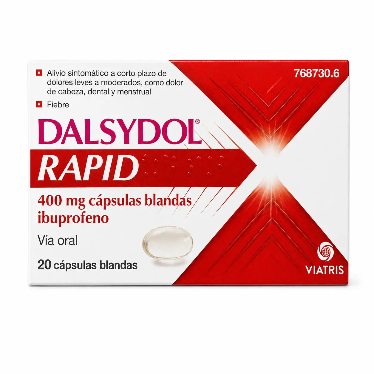 Dalsydol Rapid 400 mg, 20 capsule molli