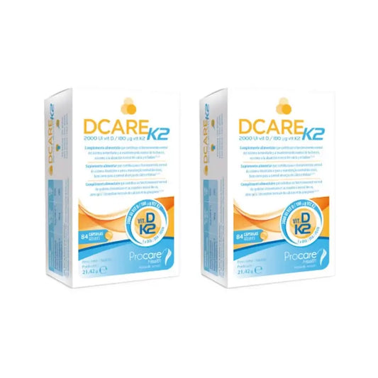 Dcare K2 2000 Iu Vitamina D3, 2X84 Perle