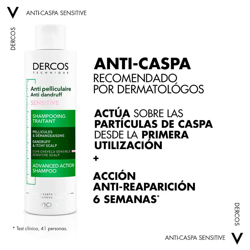 Vichy Dercos Technique Shampoo antiforfora per cuoio capelluto sensibile 200 ml