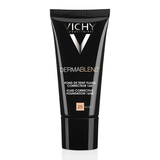 Vichy Dermablend High Coverage Fluid Foundation Concealer 16H 30 ml Shade 25 Nude