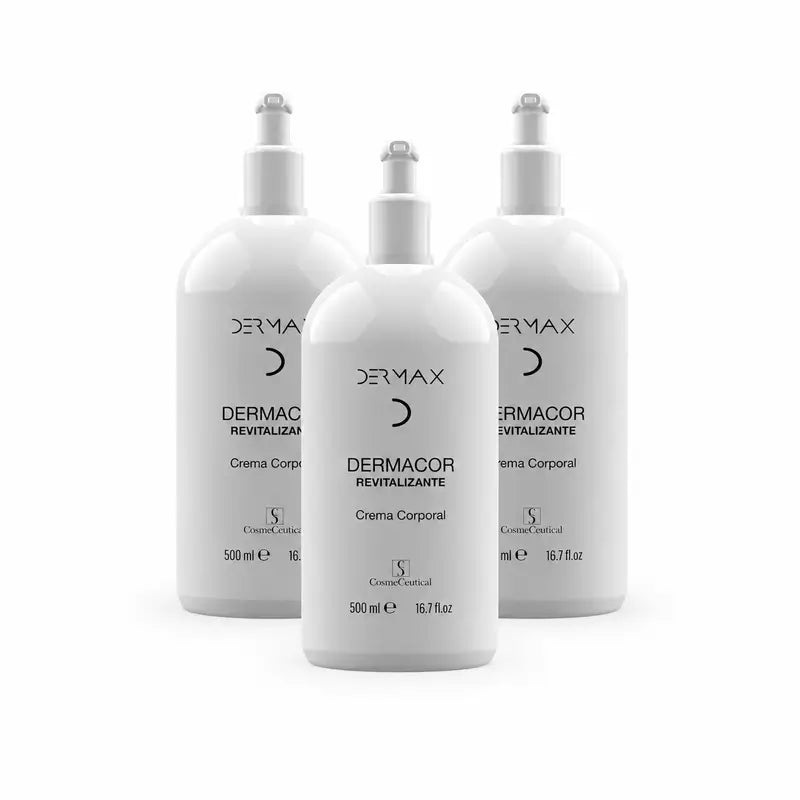 Dermax Dermacor Crema per il corpo, confezione da 3 x 500 ml