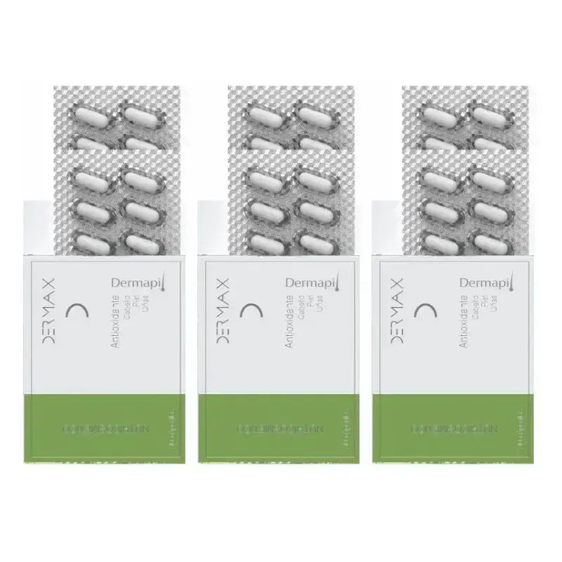 Dermax Dermapil Capelli, pelle e unghie, confezione da 3 x 30 capsule