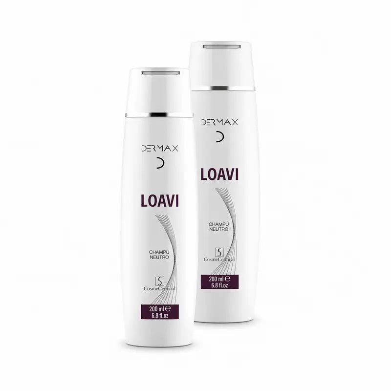 Dermax Loavi Shampoo neutro, confezione da 2 x 200 ml