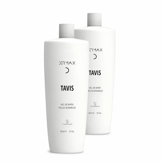 Dermax Tavis Gel da bagno per pelli sensibili, confezione da 2 x 500 ml