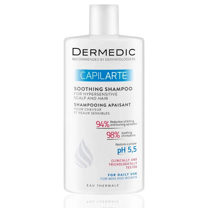 Dermedic Capilarte Shampoo lenitivo per cuoio capelluto sensibile, 300 ml