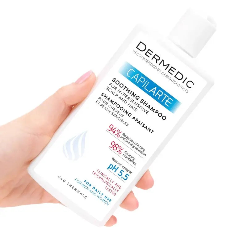 Dermedic Capilarte Shampoo lenitivo per cuoio capelluto sensibile, 300 ml