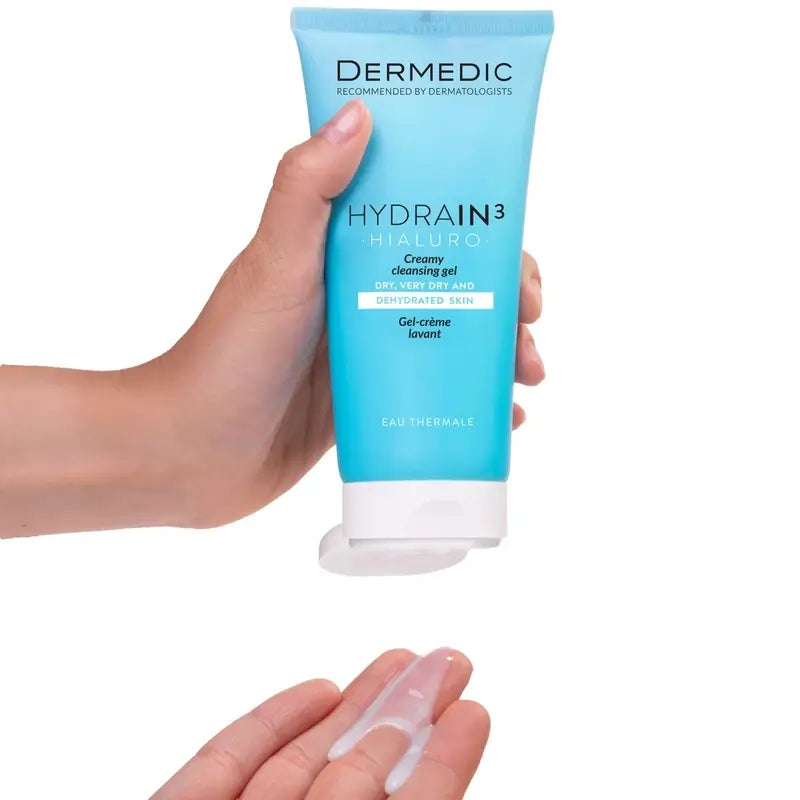 Dermedic Hydrain3 Gel detergente cremoso ialuronico, 200 ml