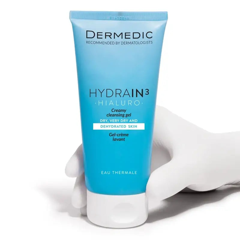 Dermedic Hydrain3 Gel detergente cremoso ialuronico, 200 ml