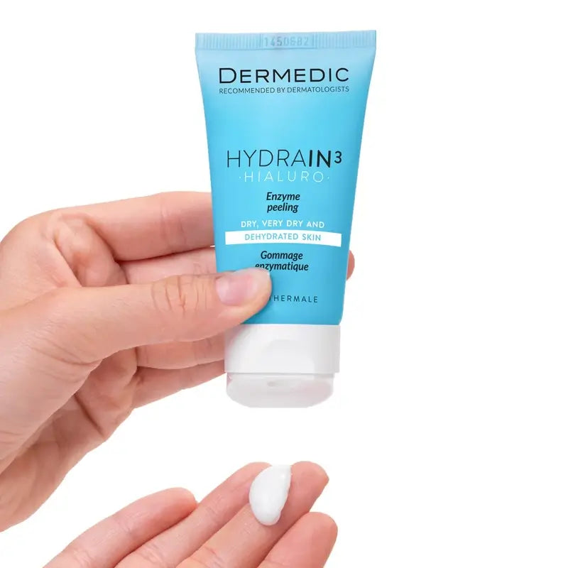 Dermedic Hydrain3 Peeling enzimatico allo ialurone, 50 ml
