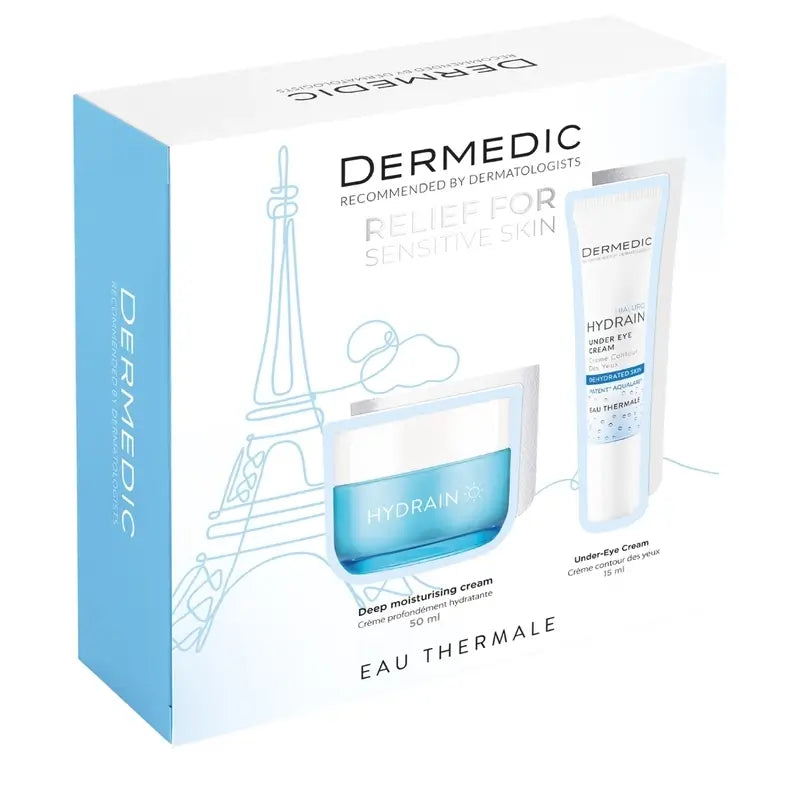 Dermedic Pack Hydrain Crema Idratante Profonda + Contorno Occhi , 50 + 15 ml