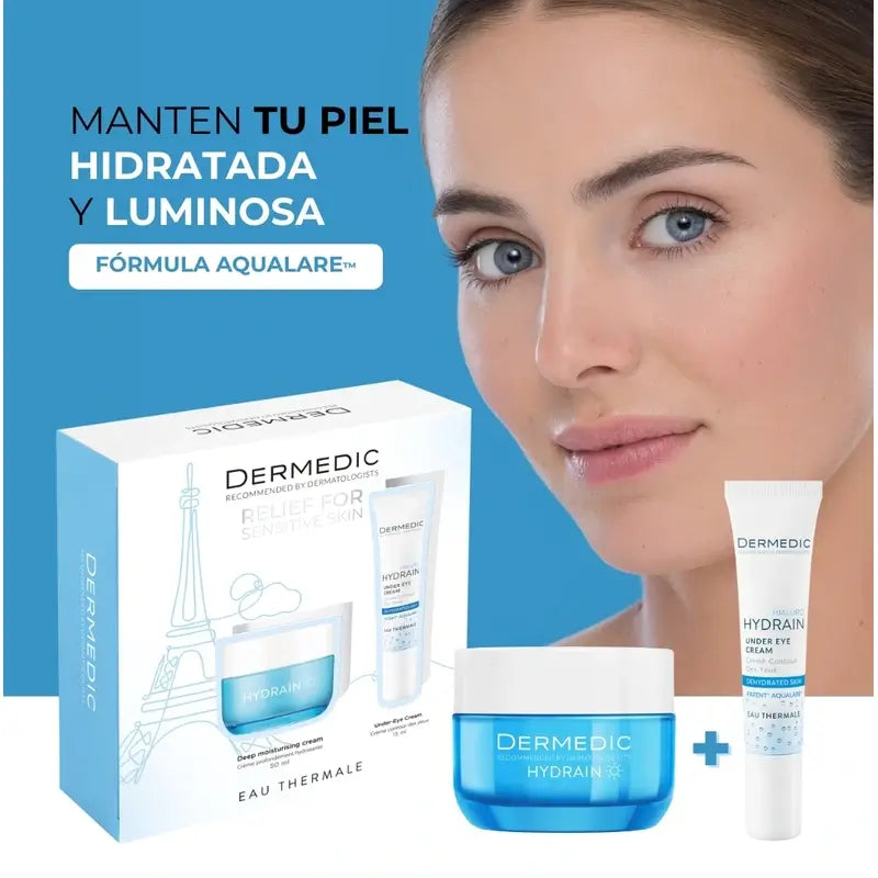 Dermedic Pack Hydrain Crema Idratante Profonda + Contorno Occhi , 50 + 15 ml