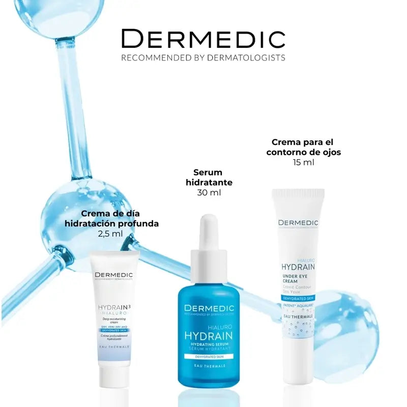 Dermedic Pack Hydrain Complete Routine , 30 + 2,5 +15 ml