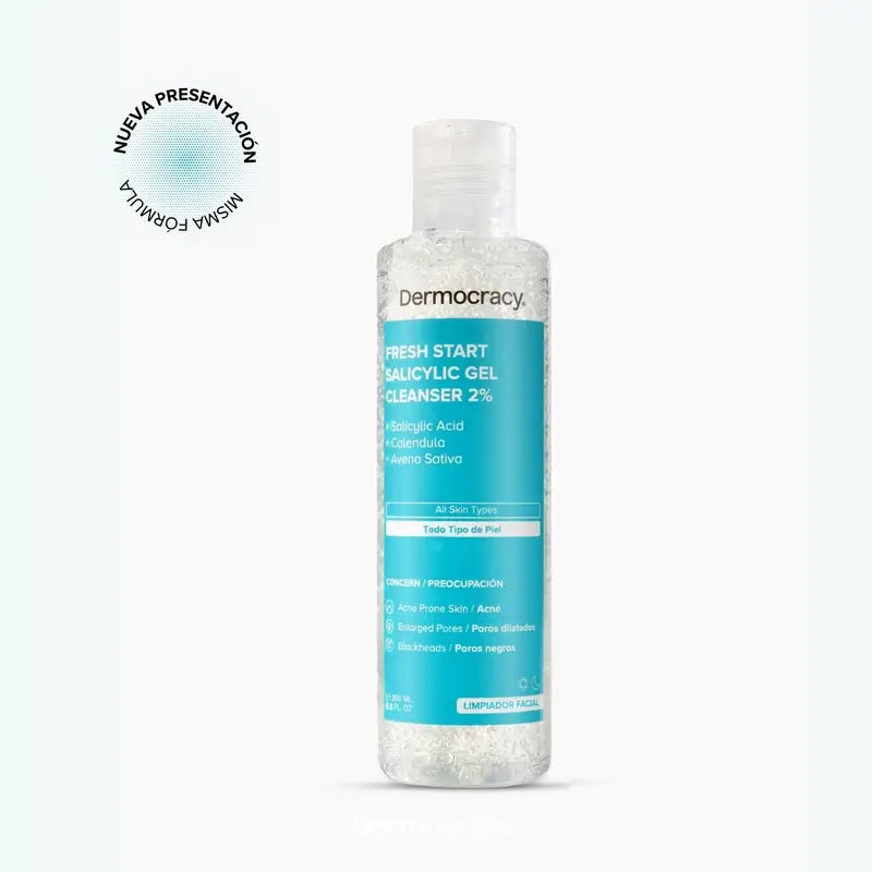 Dermocracy Fresh Start Gel detergente salicilico 2%.