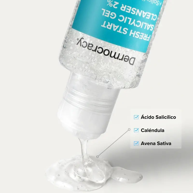Dermocracy Fresh Start Gel detergente salicilico 2%.