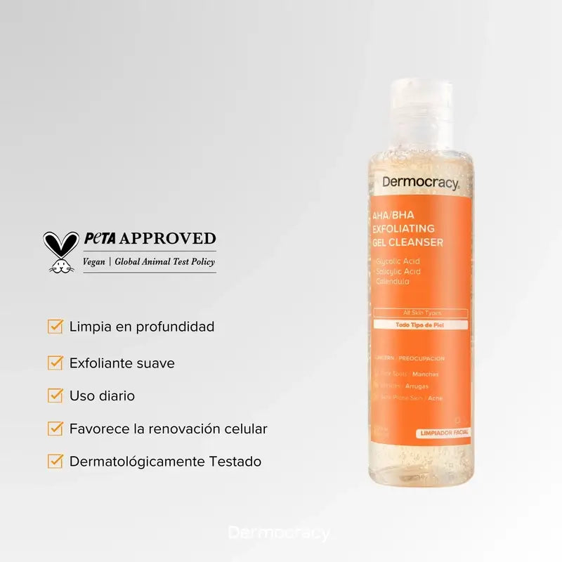 Dermocracy Ана/Bha Gel detergente esfoliante