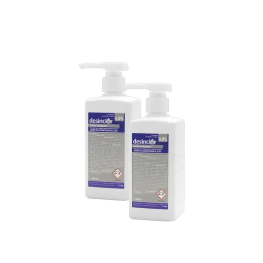 Desinclor Sapone 0,8% (trasparente), confezione da 2 x 500 ml
