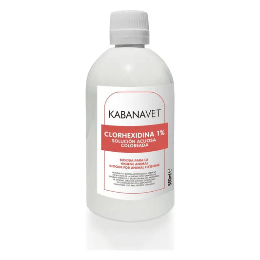 Desinclor (rosso) Soluzione antisettica alla clorexidina all'1% per uso veterinario, 500 ml.