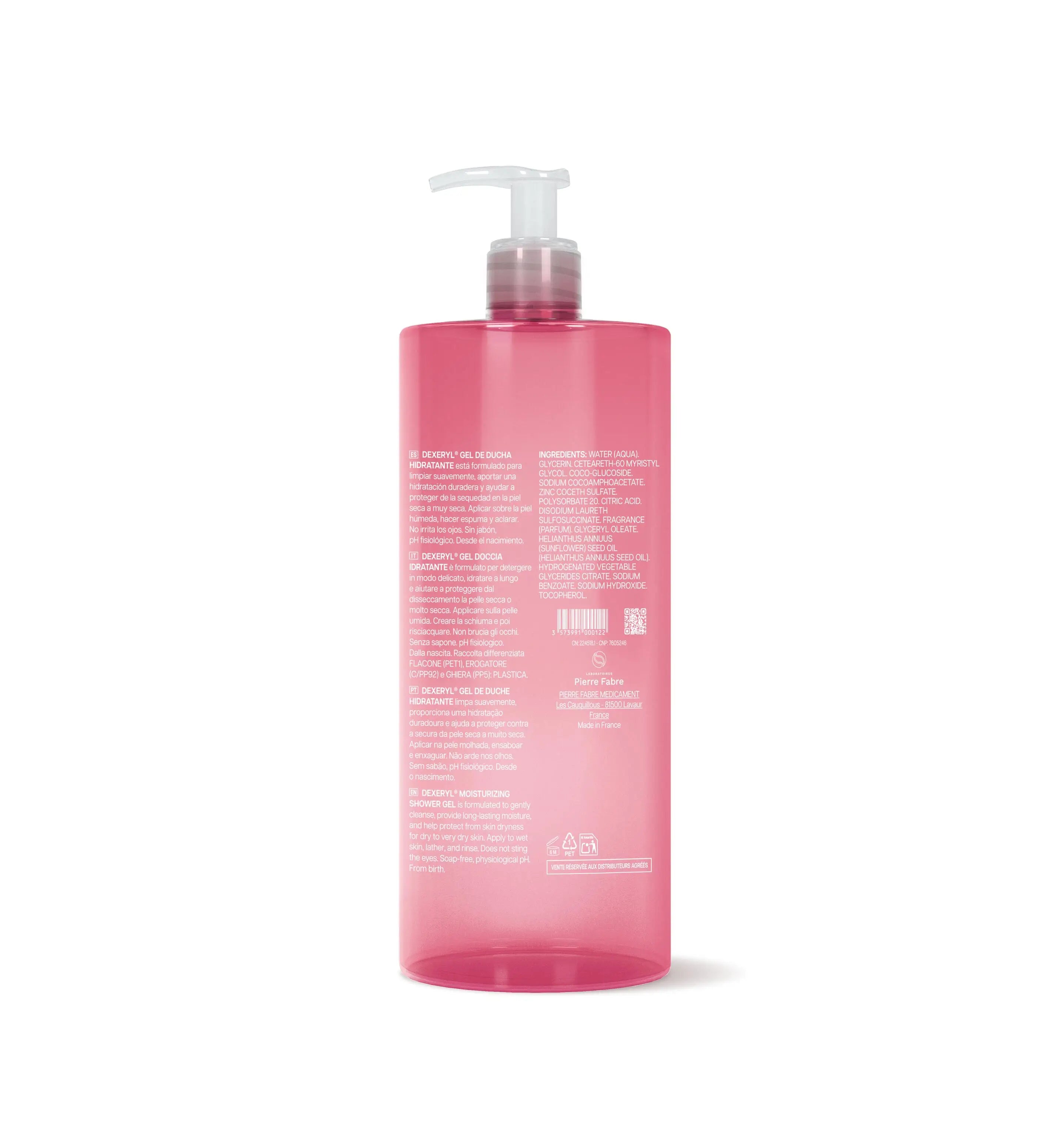 Dexeryl Gel doccia idratante, 1000 ml