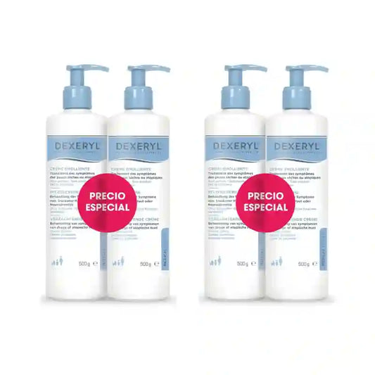 Dexeryl Kit Duo Crema Emolliente, 4X500 Gr