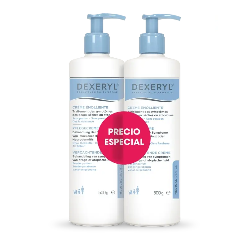 Dexeryl Kit Duo Crema Emolliente , 2 x 500 gr