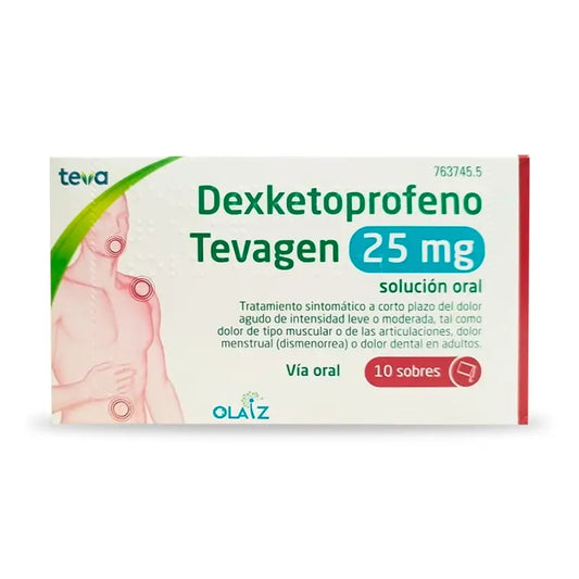Dexketoprofene Tevagen 25 Mg , 10 bustine soluzione orale