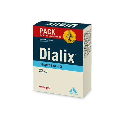 Dialix® Lespedeza - Confezione da 15 (2 x 60 compresse masticabili), 120 unità