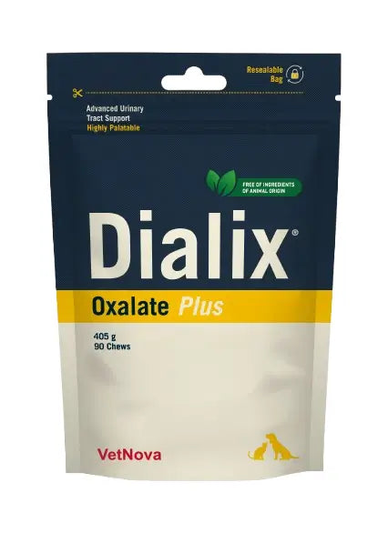 Dialix® Oxalate Plus 90 masticatori - Nuova formula vegana, 405 grammi